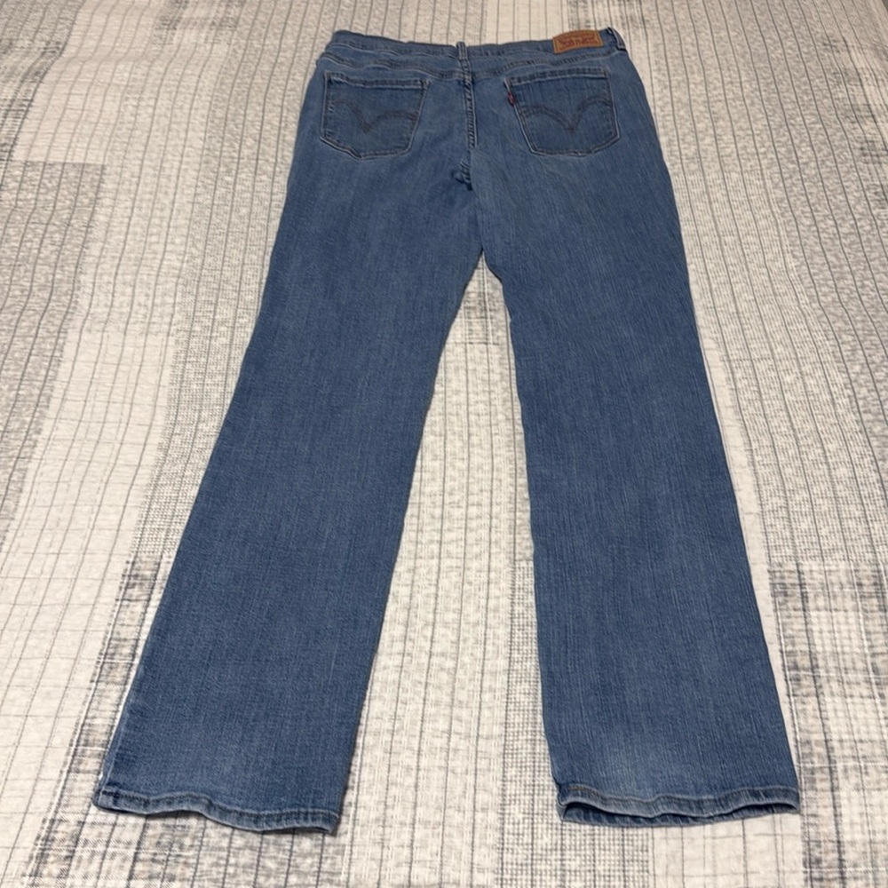 Lucky brand 505 straight leg low-rise size 10 blue jeans - Picture 2 of 2